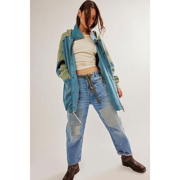 Free People Radio Cardi Hooded Jacket